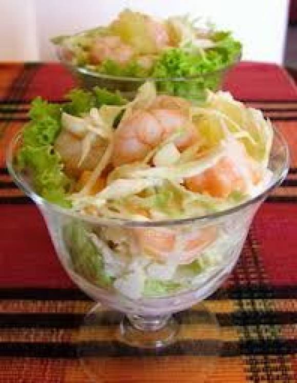 Салат с курицей ананасом и креветками рецепты с Салат с курицей ананасом и креветками рецепты с