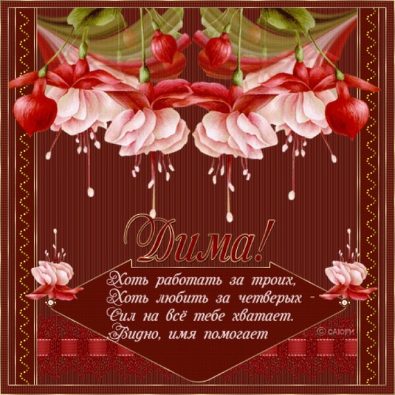С днем рождения димы открытки