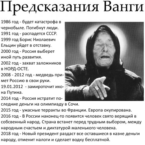 Предсказания пророков о катаклизмах Предсказания пророков о катаклизмах