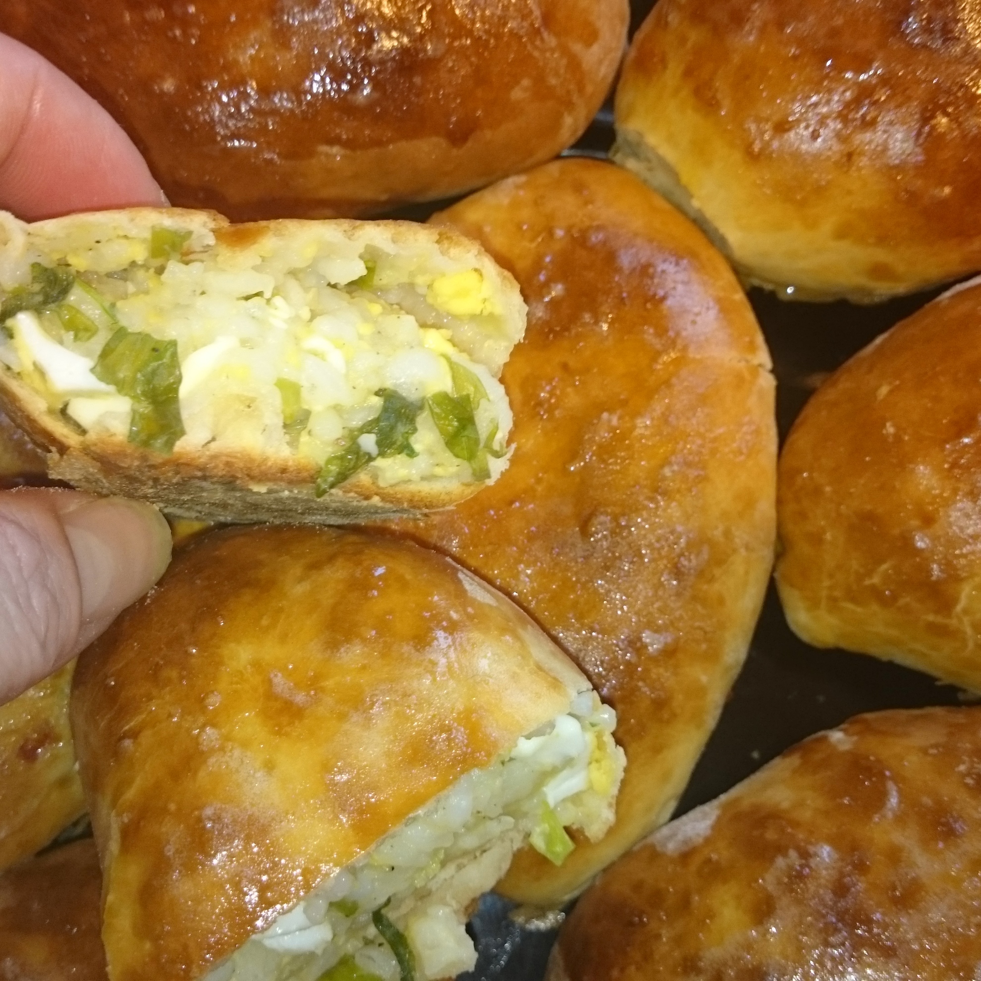Пирожки с рисом, луком и яйцом - кулинарный рецепт 27 Пирожки с рисом, луком и яйцом - кулинарный рецепт 66