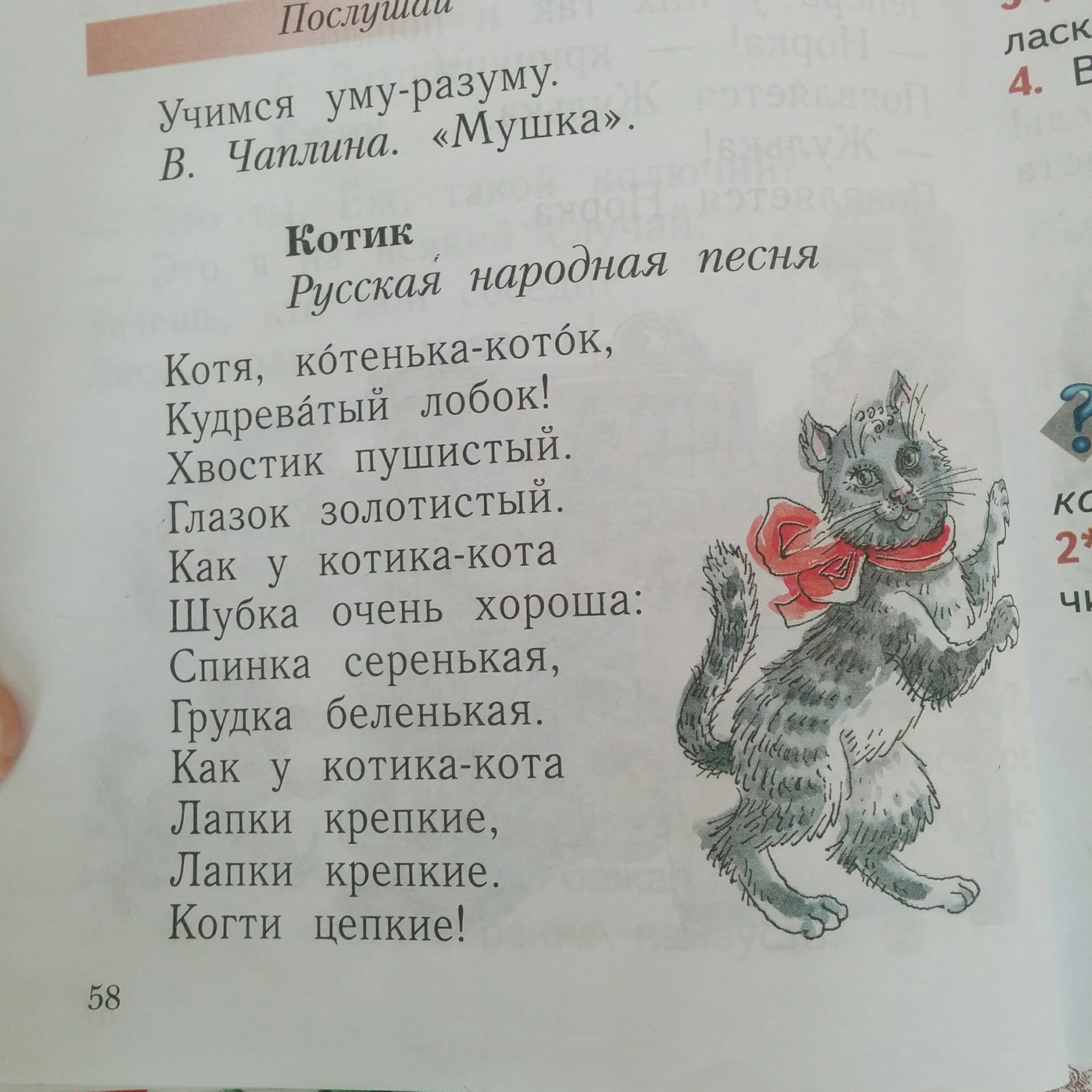 Стих котик коток